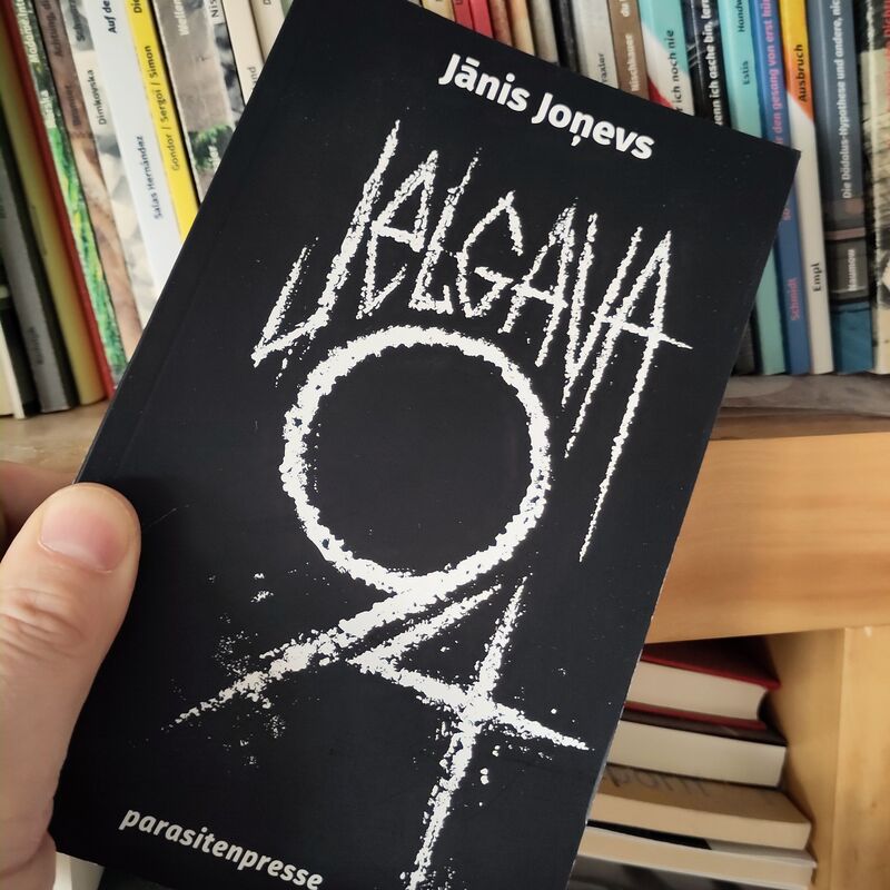 Buchcover von Janis Jonevs' Roman „Jelgava 94“