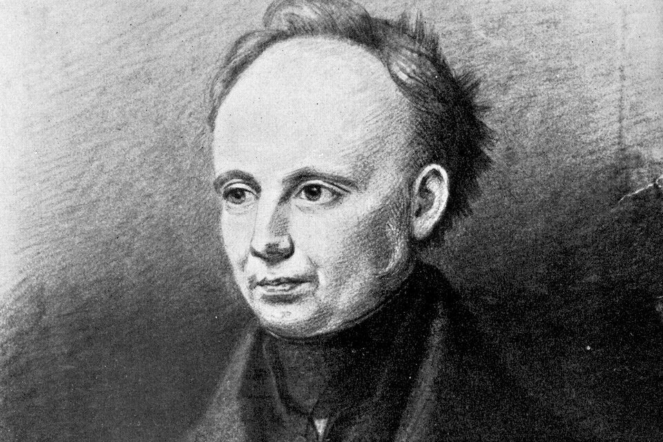 Christian Dietrich Grabbe, Lithografie von Wilhelm Severin nach einer Zeichnung von Joseph Wilhelm Pero